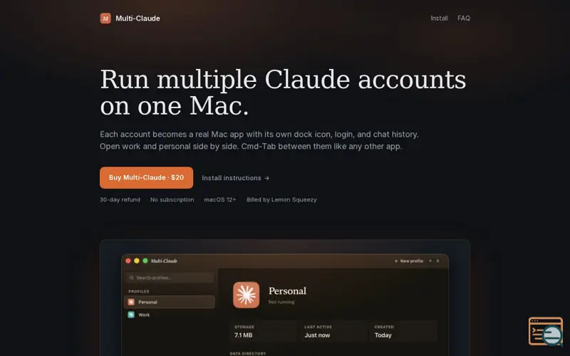 Screenshot of Multi-Claude