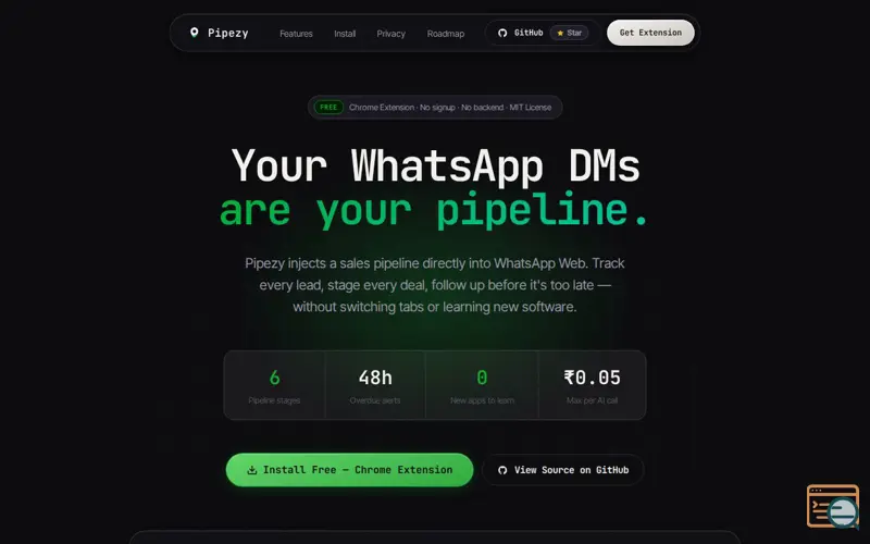 Screenshot of Pipezy