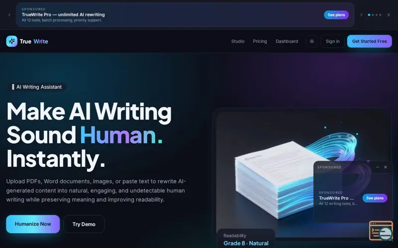 Screenshot of TrueWrite