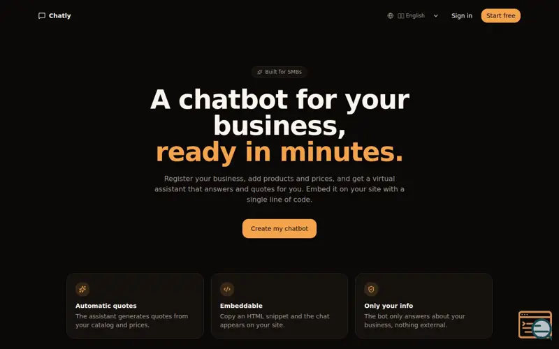 Screenshot of YourChatBot