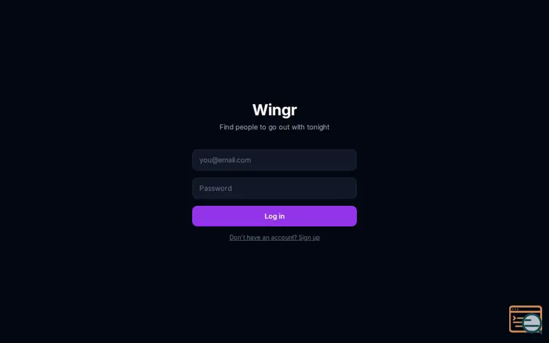 Screenshot of Wingr