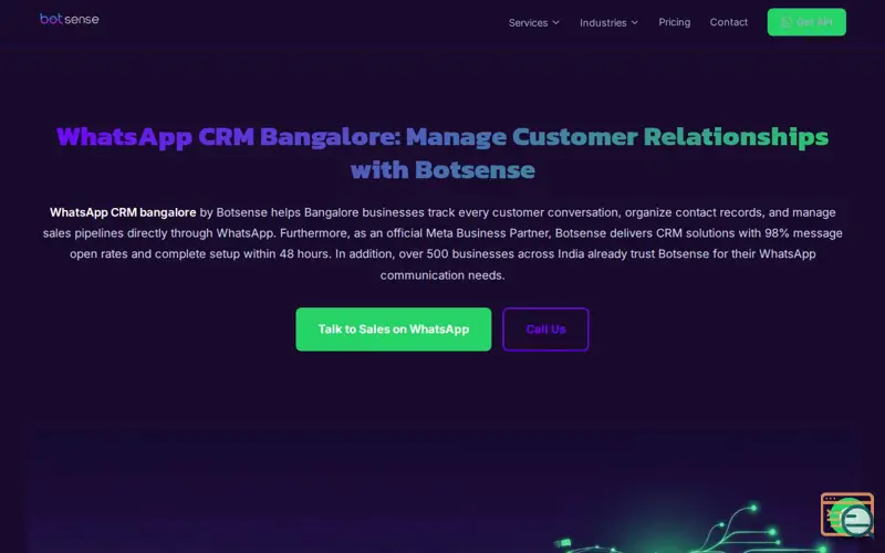 Screenshot of Botsense
