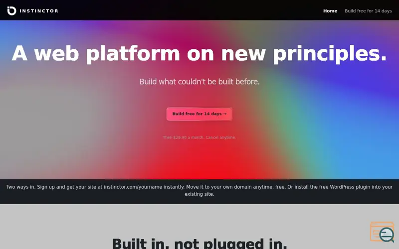 Screenshot of Instinctor