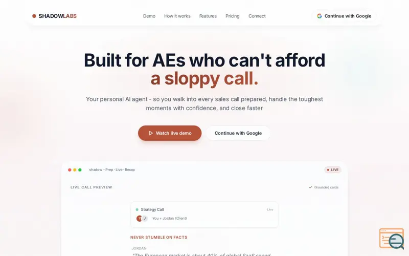 Screenshot of Shadow