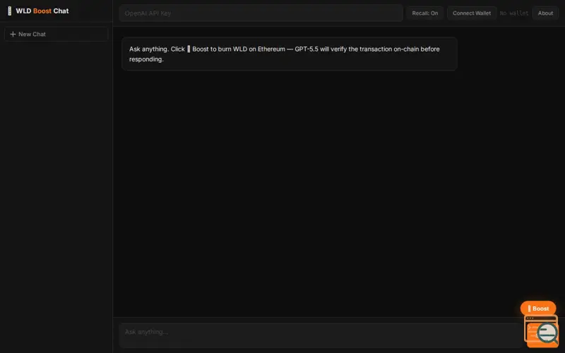 Screenshot of Wldboost