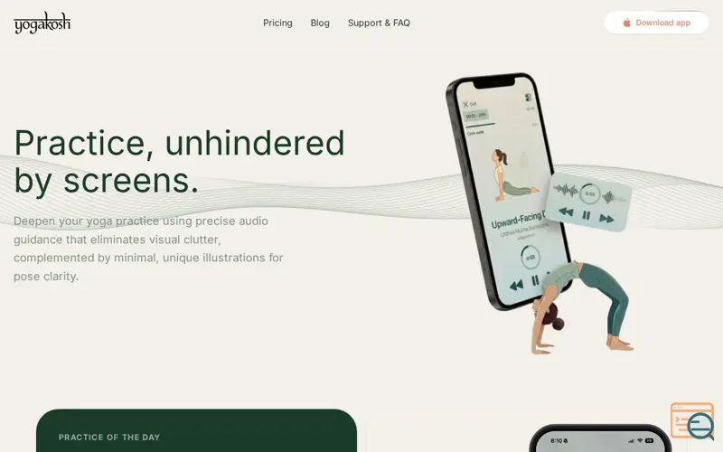 Screenshot of Yogakosh