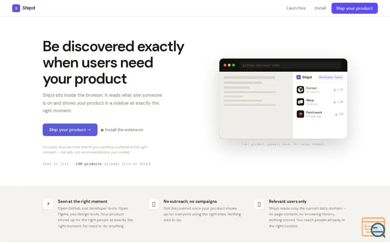 Screenshot of Shipd 