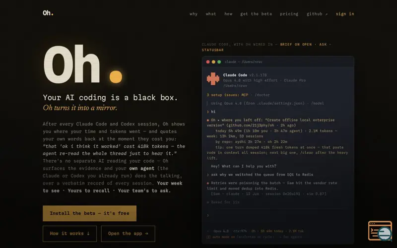 Screenshot of Oh