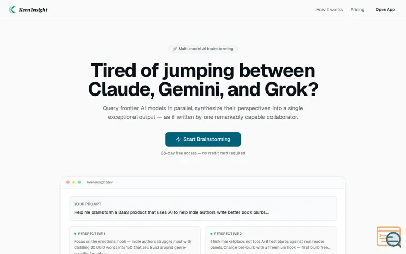 Screenshot of Keen Insight