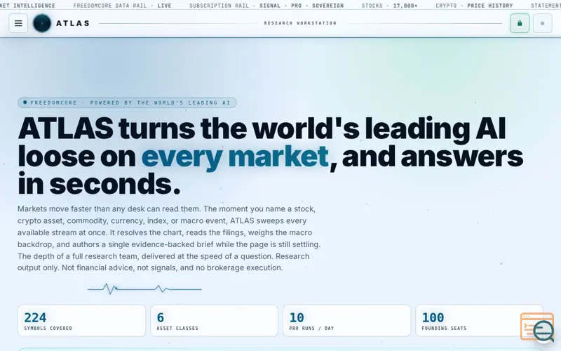 Screenshot of Atlas