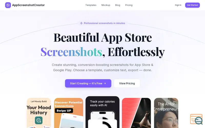 Screenshot of AppScreenshot Creator, a launch using Cloudflare Bot Management