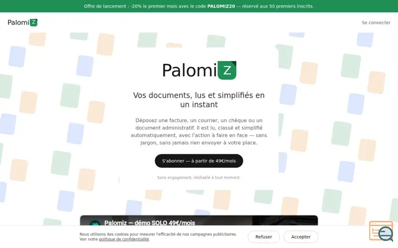 Screenshot of Palomiz