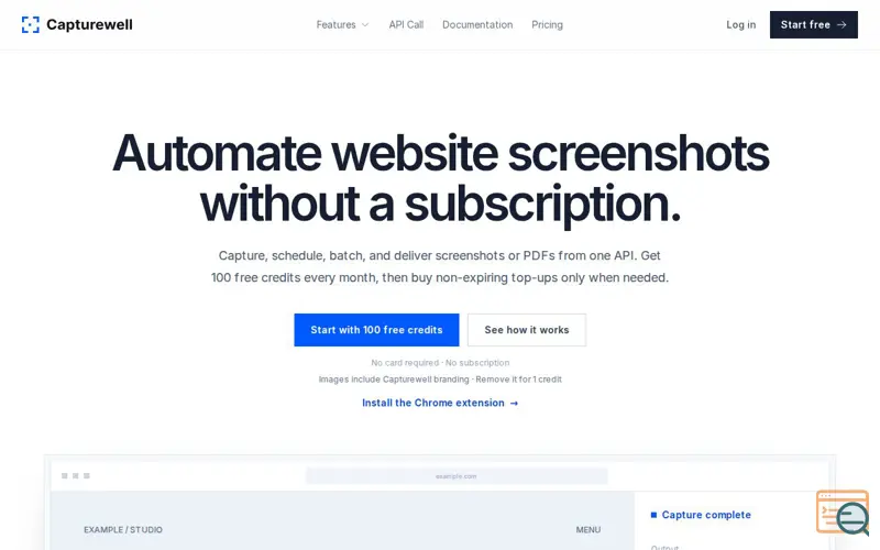 Screenshot of Screenshot API - Capturewell