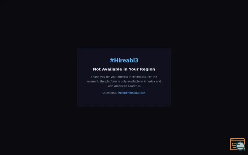 Screenshot of #Hireabl3
