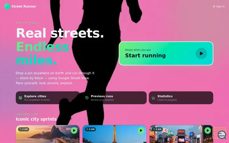 Screenshot of Street Runner