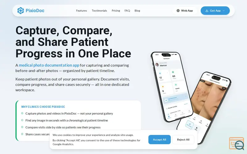 Screenshot of PixioDoc