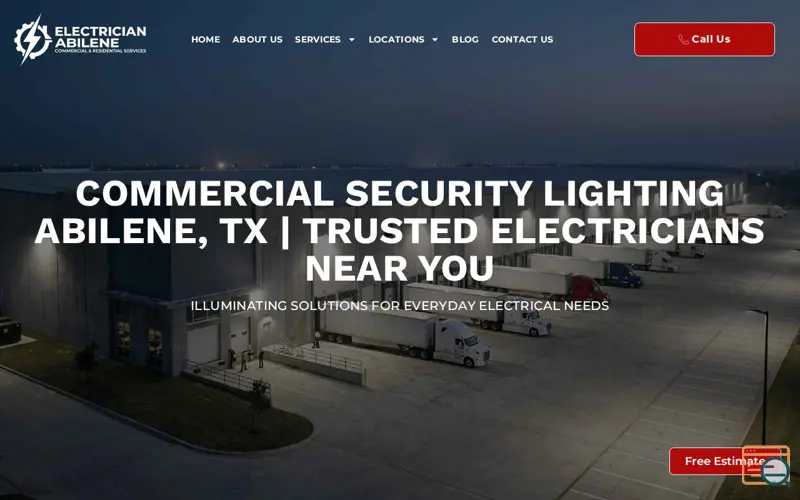 Screenshot of Electrician Abilene 