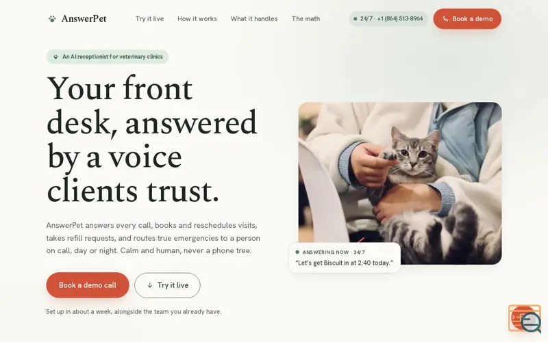 Screenshot of AnswerPet