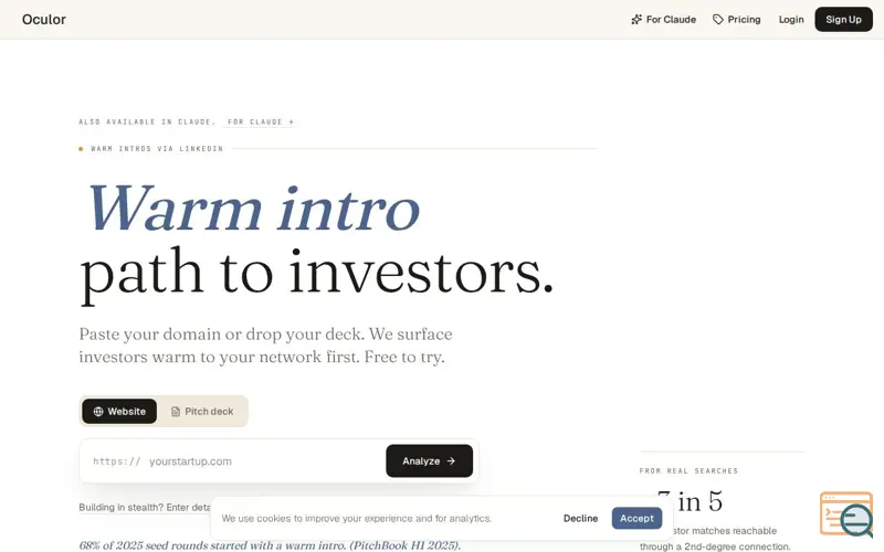 Screenshot of Oculor