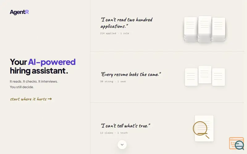 Screenshot of AgentR 3.0