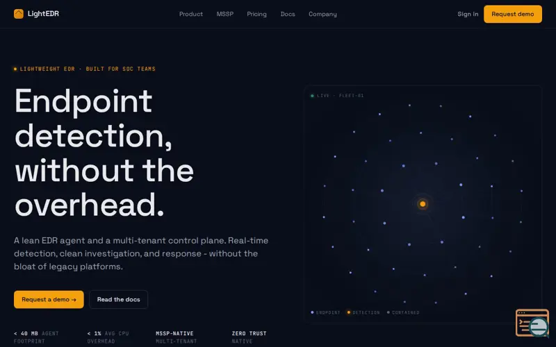 Screenshot of LightEDR