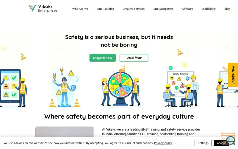 Screenshot of Vikaki Enterprises