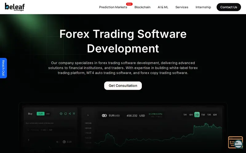 Screenshot of Forex Trading Software