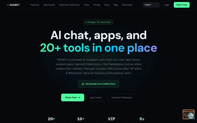 Screenshot of HXXBOT