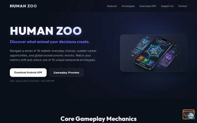 Screenshot of Indie Decision Game