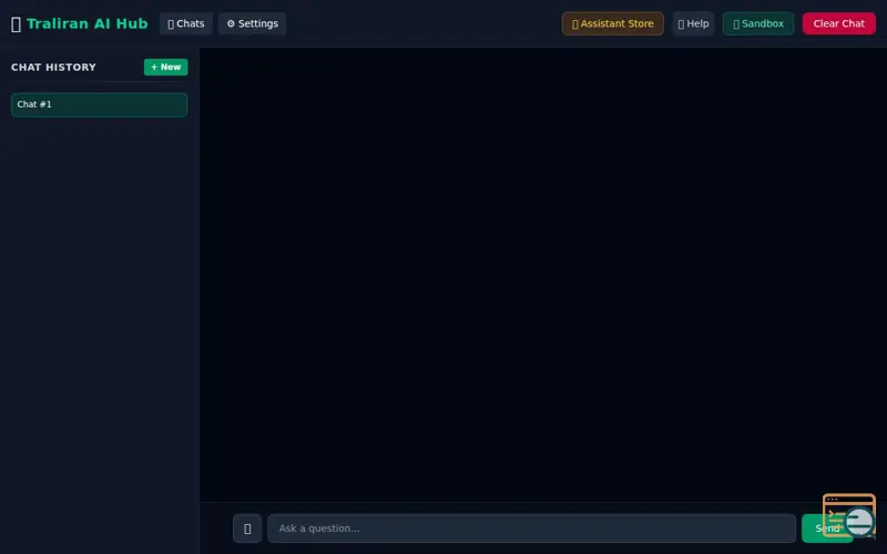 Screenshot of Traliran AI Hub