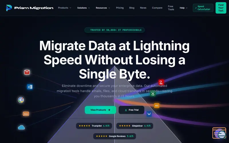 Screenshot of Prism Migration