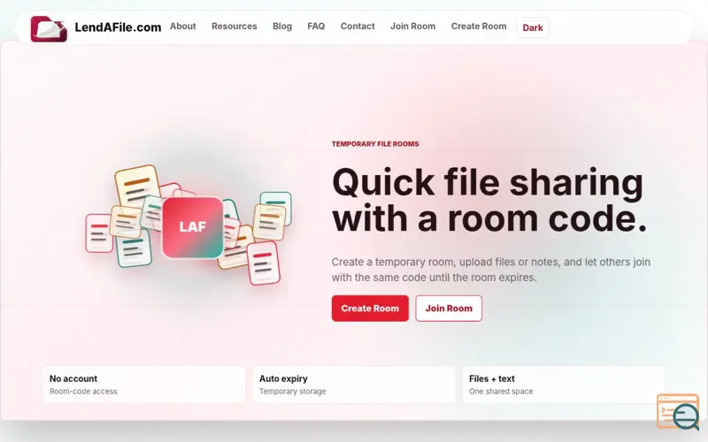 Screenshot of LendAFile.com