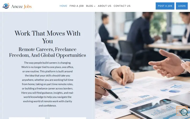 Screenshot of Aneze.com