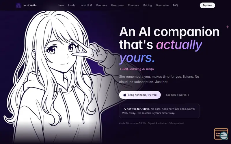 Screenshot of Local Waifu