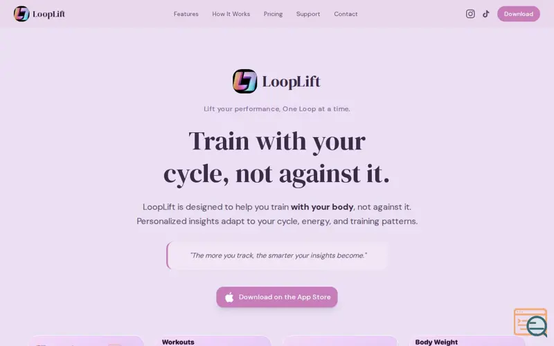 Screenshot of LoopLift