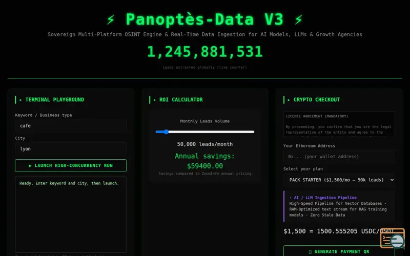 Screenshot of Panoptès