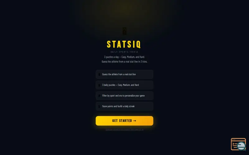 Screenshot of StatsIQ
