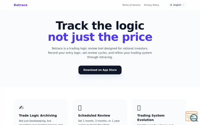 Screenshot of Retrace App