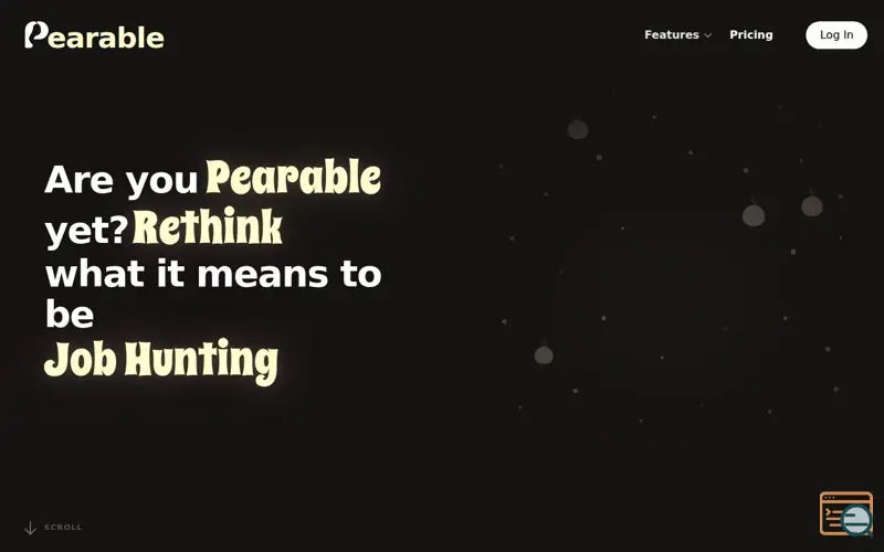 Screenshot of Pearable 