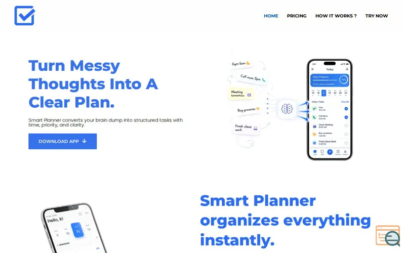 Screenshot of AI Smart Daily Planner 