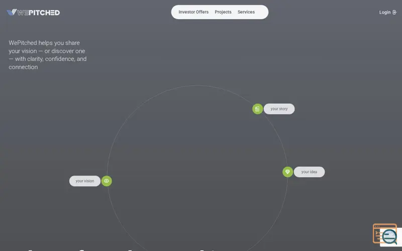 Screenshot of WePitched