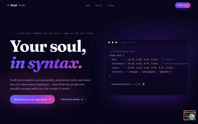 Screenshot of SoulCode