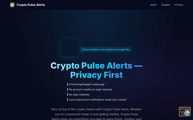 Screenshot of Crypto Pulse Alerts