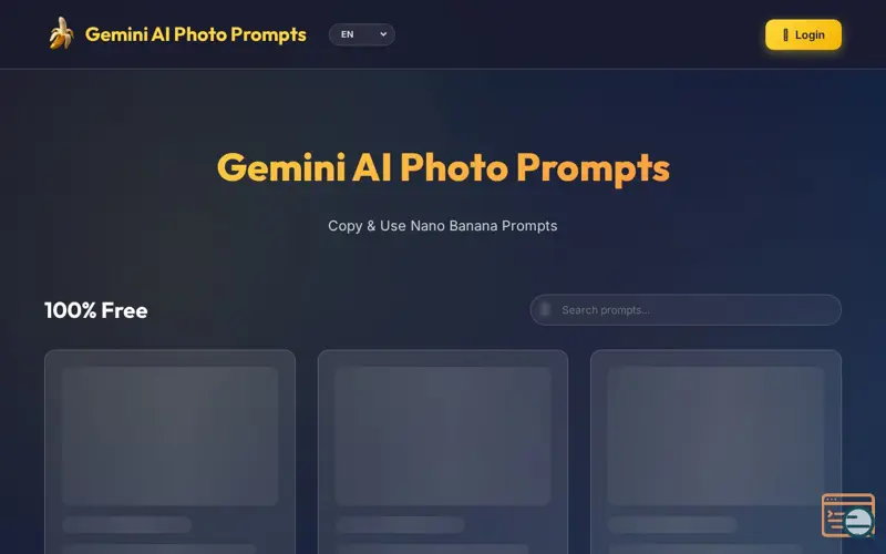 Screenshot of Prompt Nano Banana, a launch using DNSPro