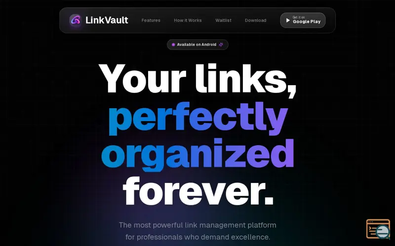 Screenshot of LinkVault – Link Saver App