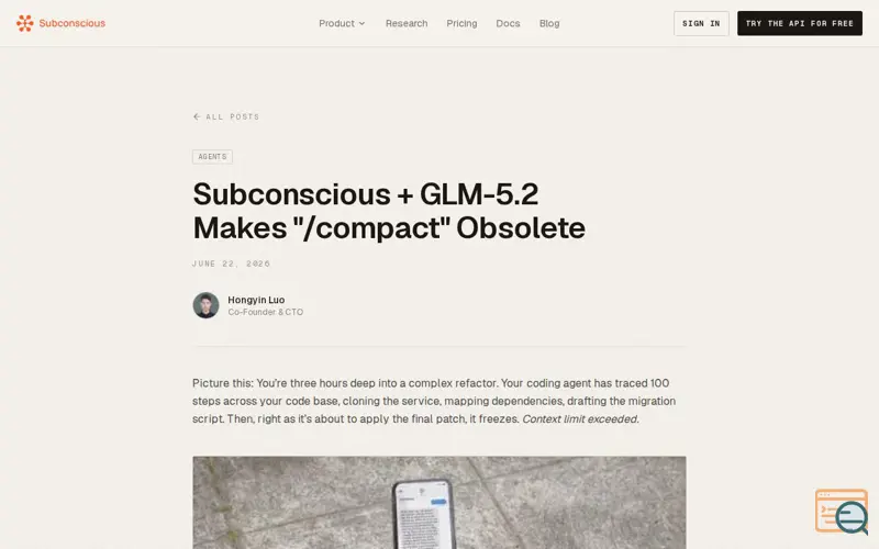 Screenshot of Subconscious