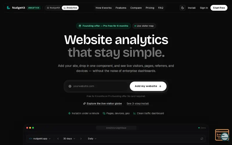 Screenshot of NudgeKit