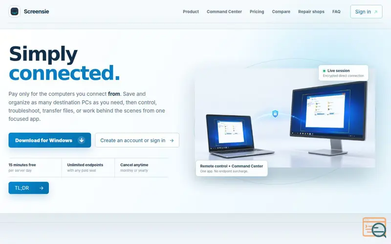 Screenshot of Screensie