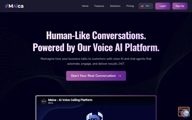 Screenshot of Maica