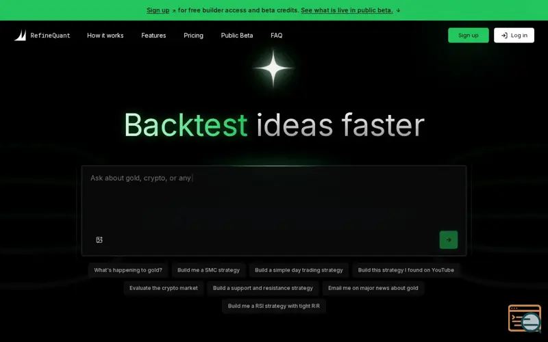 Screenshot of RefineQuant